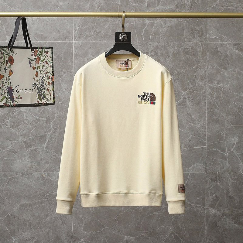 暖かい服装 ノースフェイス×グッチコットンスウェットシャツコピー Nox24552