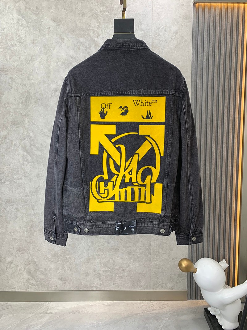 《大人気》オフホワイト ネガティブマーク ロゴ デニムシャツ 偽物 ofc86024N級品