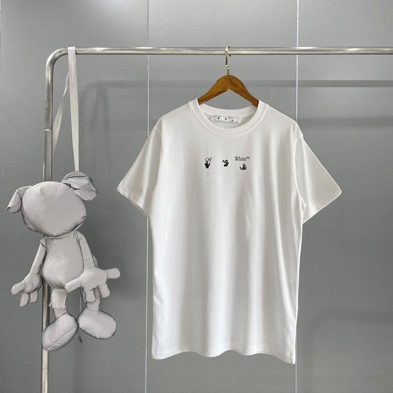 一目惚れ♪オフホワイト 偽物 マーカーアローコットンTシャツ ofe58168通販