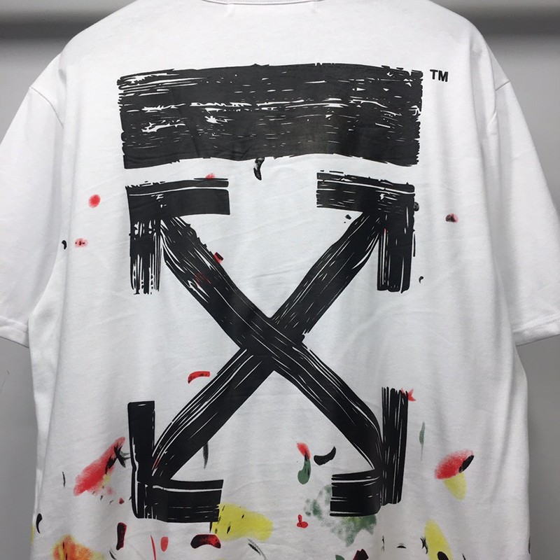 日本未入荷OFF WHITE Tシャツ コピー スプレー カラバッジョ スリムフィット off22653N級品