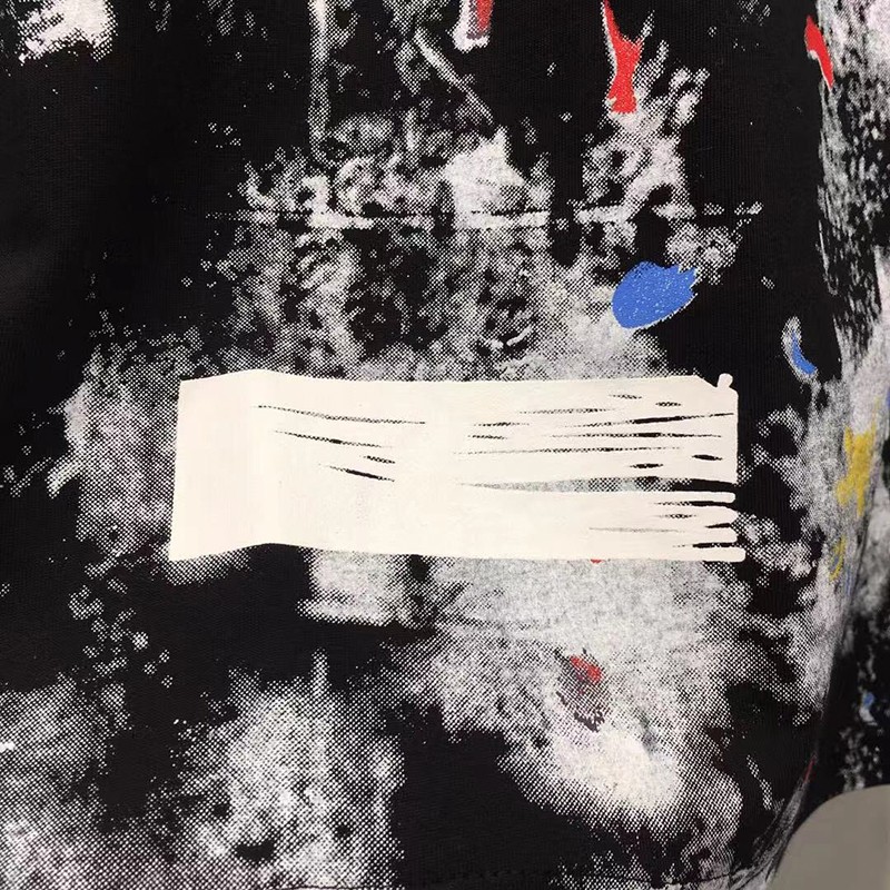 可愛いOFF WHITE Tシャツ コピー スプレー カラバッジョ スリムフィット ofj81650通販