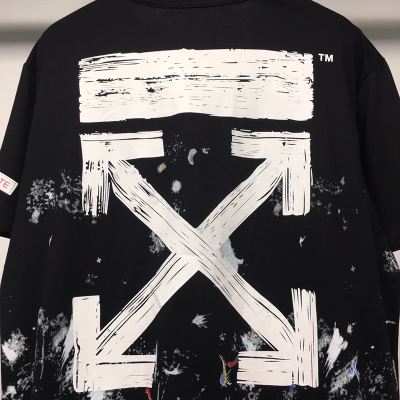 可愛いOFF WHITE Tシャツ コピー スプレー カラバッジョ スリムフィット ofj81650最高級