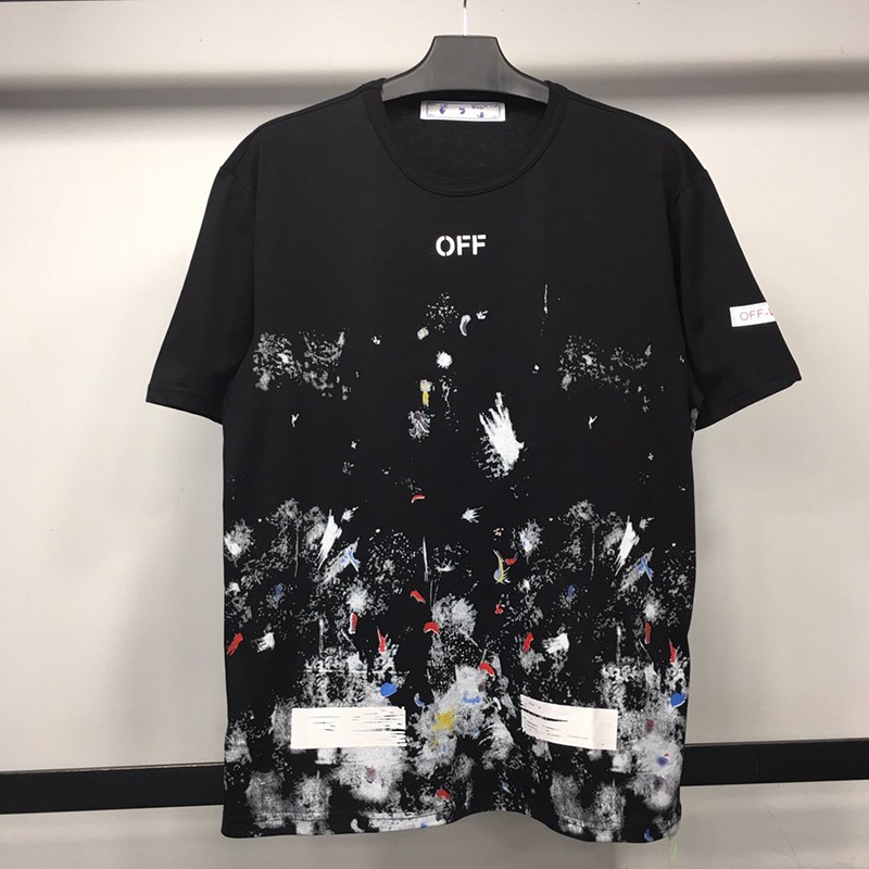 可愛いOFF WHITE Tシャツ コピー スプレー カラバッジョ スリムフィット ofj81650品質保証
