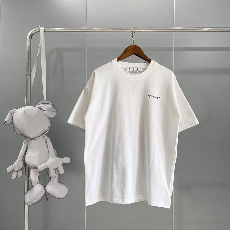 人気急上昇オフホワイト Diagonal コットンTシャツ コピー ofr65676通販