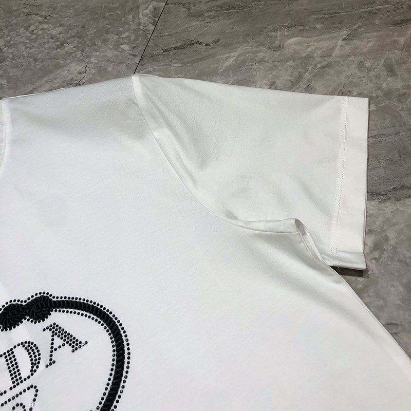 大人気!!新色プラダ ロゴTシャツ コピー ユニセックス ホワイト ブラック pua92336最高級