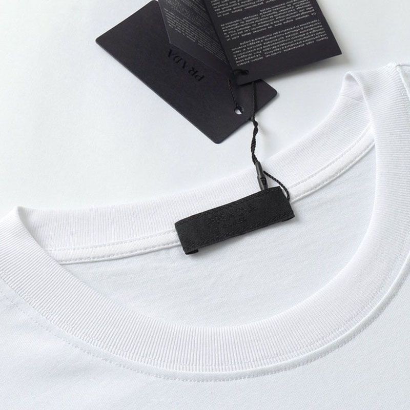 定番プラダ ロゴ コットンTシャツ コピー pub13693激安送料無料