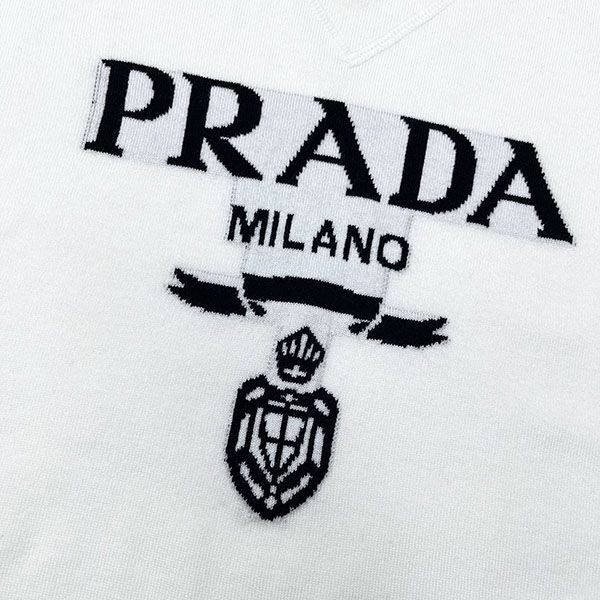 おすすめ プラダ シンプルクルーネック コピー Tシャツ puc87821人気