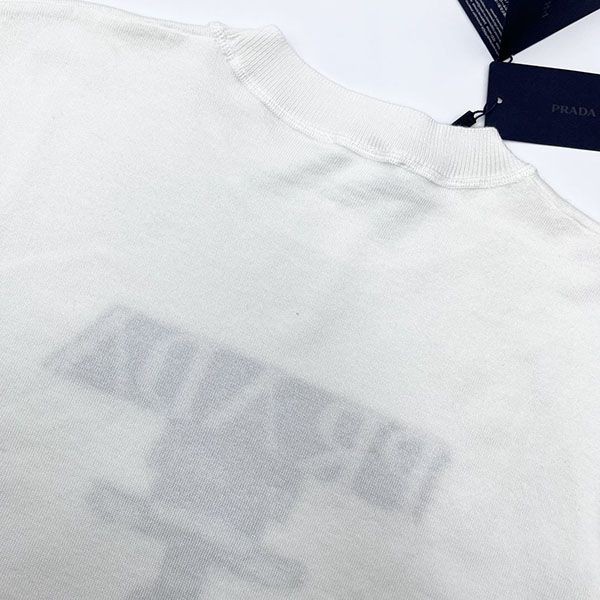 おすすめ プラダ シンプルクルーネック コピー Tシャツ puc87821N級品