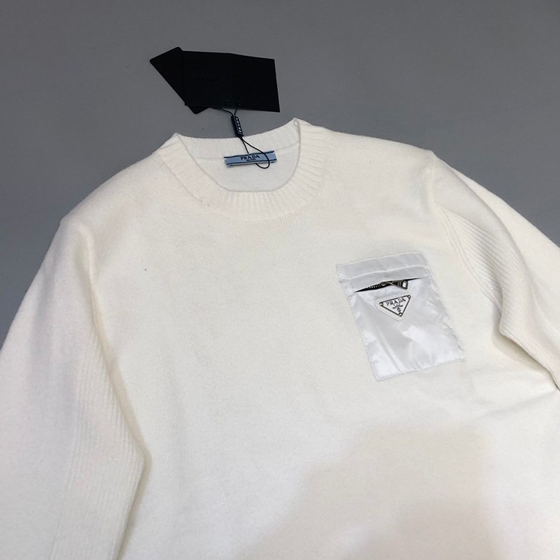 目を惹くカラー プラダ セーター コピー カシミア ウール セーター pud18176高い品質
