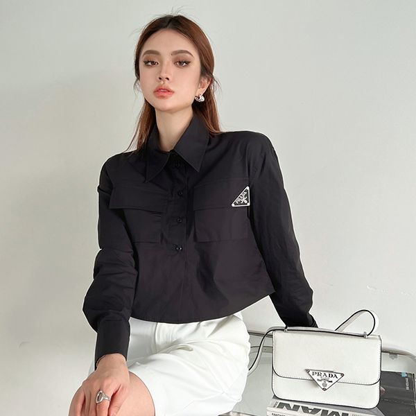 お洒落 プラダ Re-Nylon ギャバジン シャツ コピー フード付き puf25389N級品