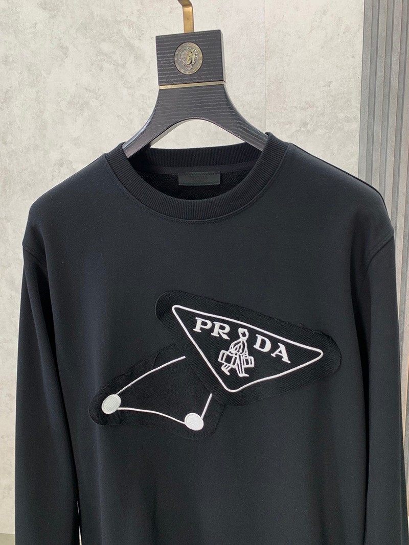 【日本未発売】★プラダ トレーナ コピー★ロゴプリント ジャージー スウェットシャツ puj29393激安送料無料