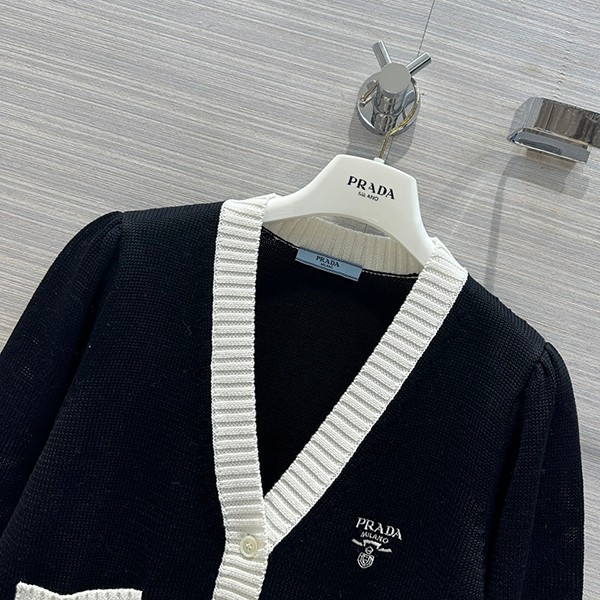 ★日本!!人気！プラダ コピー クロップド コットン カーディガン puq39962通販