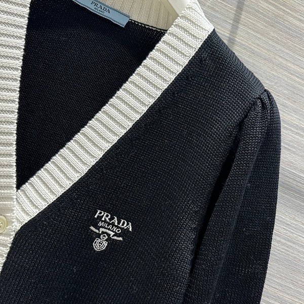 ★日本!!人気！プラダ コピー クロップド コットン カーディガン puq39962高い品質
