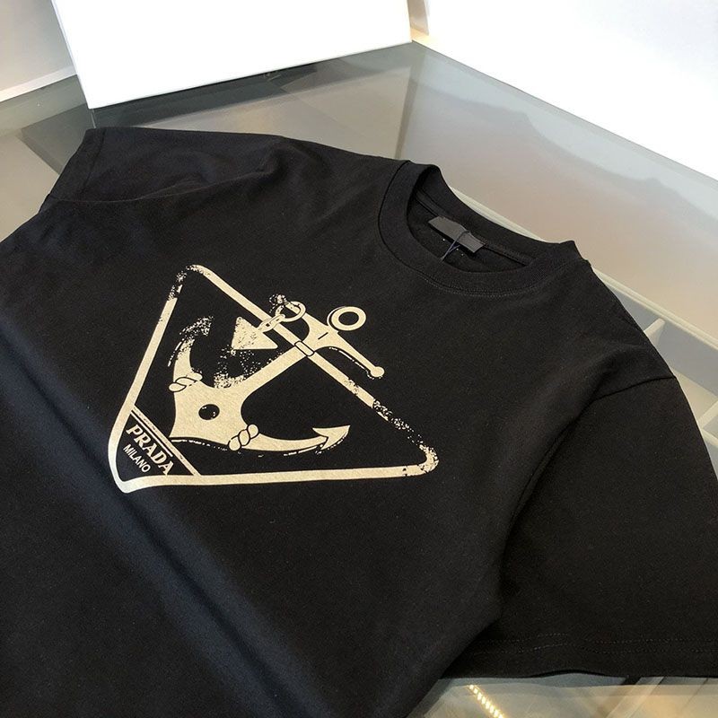 人気急上昇プラダ ロゴ コットンTシャツ 偽物 pur10999激安送料無料
