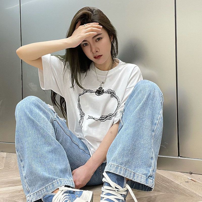 希少色プラダ プリントコットンTシャツ コピー 2色 puu55816N級品