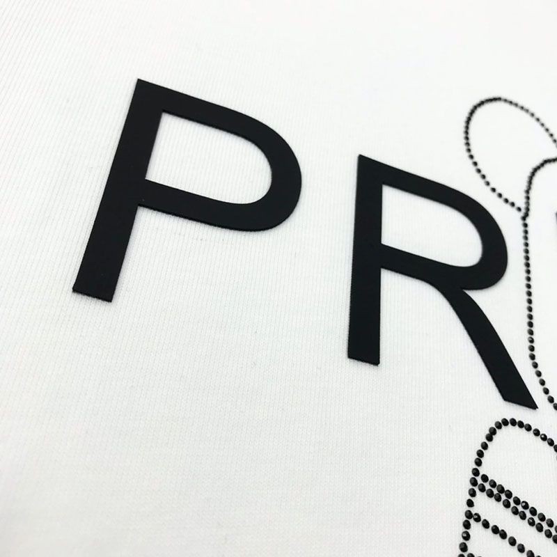 累積売上総額第１位！プラダ ロゴ コットンTシャツ コピー ホワイト puv92030人気