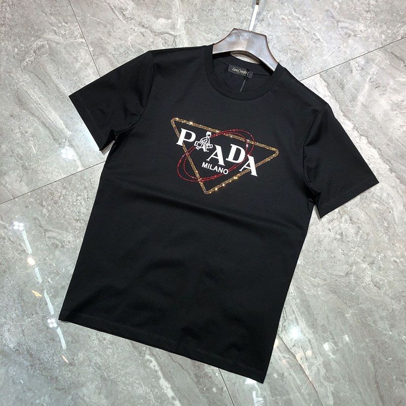 春夏新作プラダ ロゴ コットンTシャツ コピー 2色 puw68086代引きを販売