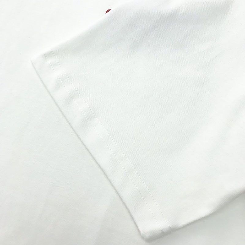 セール新作プラダ コピー コントラストトライアングル ロゴ コットンTシャツ ホワイト pux55313人気