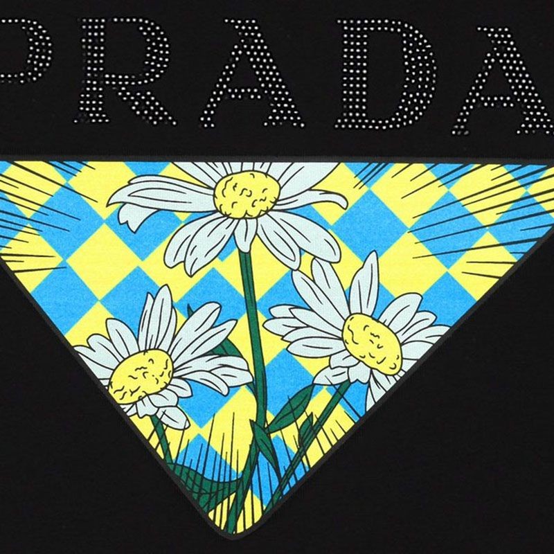 可愛いプラダ ロゴ コットンTシャツ スーパーコピー pux60442人気
