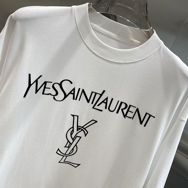 定番サンローラン 偽物 リバースロゴ 半袖Tシャツ Sax51589通販