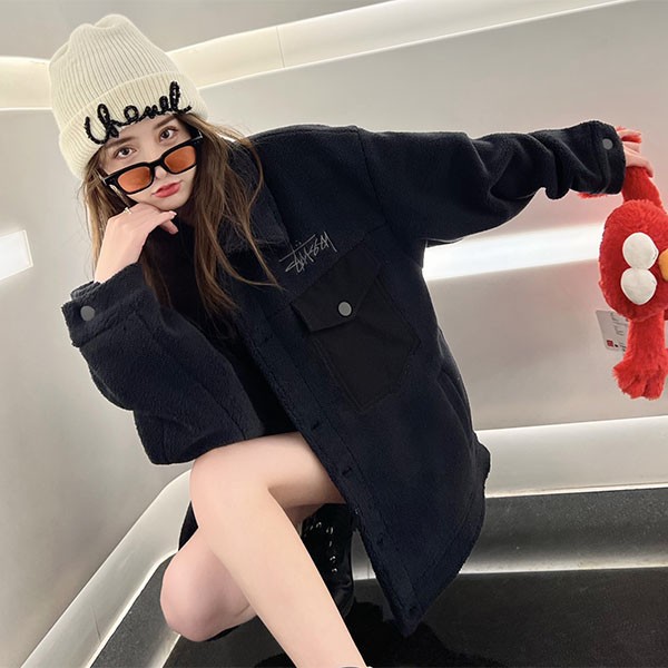 ステューシー偽物激安 SHERPA ロゴ もこもこシェルパジャケット sud62697通販