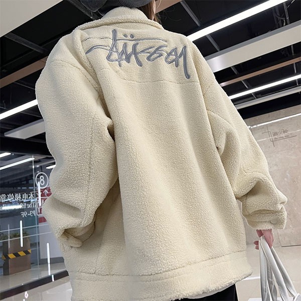 ステューシー コピー SHERPA ロゴ もこもこシェルパジャケット suf75215通販