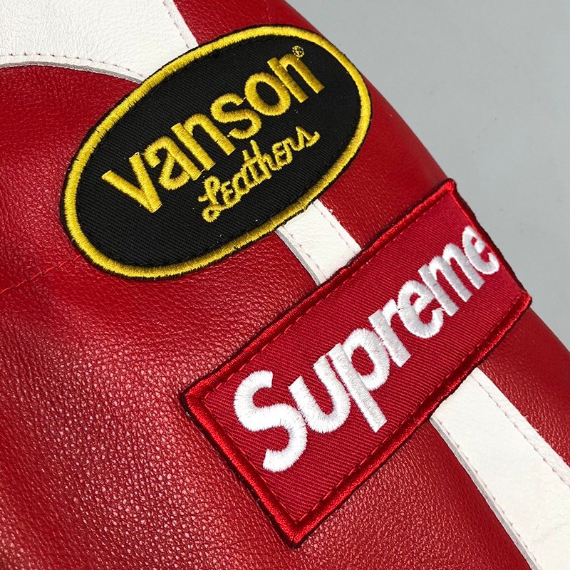 21AW新作シュプリーム コピー 革のジャケット  Vanson Leather Bones Jacket She85383最高級