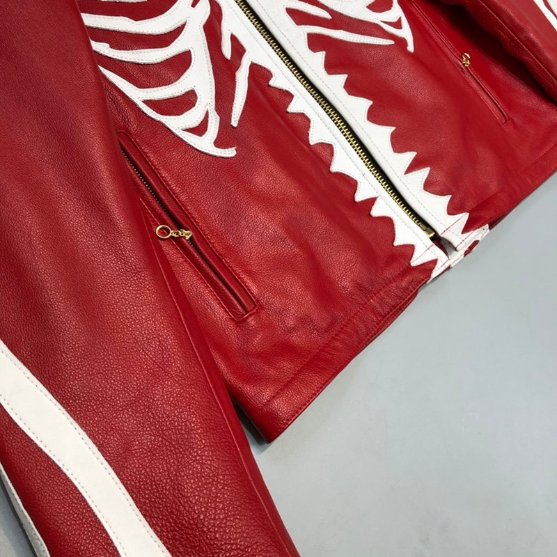 21AW新作シュプリーム コピー 革のジャケット  Vanson Leather Bones Jacket She85383代引きを販売