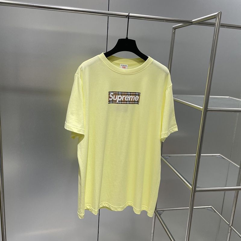 人気急上昇最強コラボ シュプリーム × バーバリー ボックスロゴTシャツ コピー She85649人気