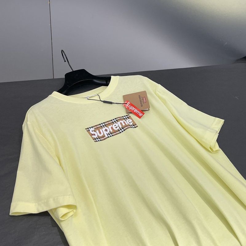 人気急上昇最強コラボ シュプリーム × バーバリー ボックスロゴTシャツ コピー She85649N級品