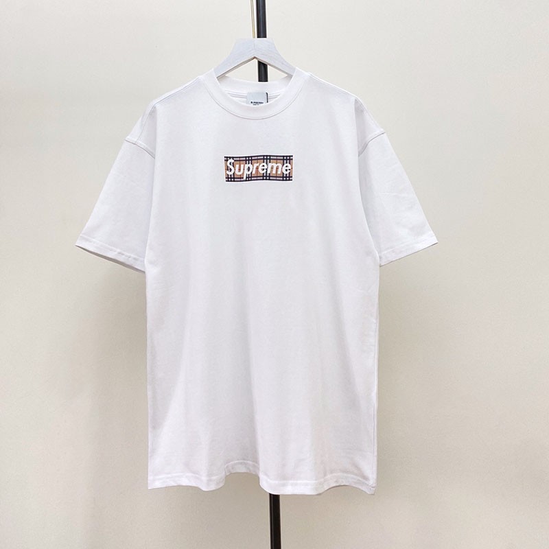 22SS新作バーバリー x シュプリームコピー ボックス ロゴ Tシャツ 2色 Shf79994通販