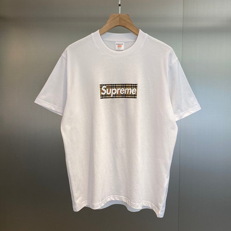 22SS新作バーバリー x シュプリームコピー ボックス ロゴ Tシャツ 2色 Shf79994代引きを販売