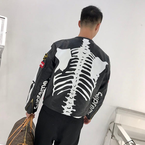 春もの新作シュプリーム コピー 革のジャケット  Vanson Leather Bones Jacket Shg54235品質保証