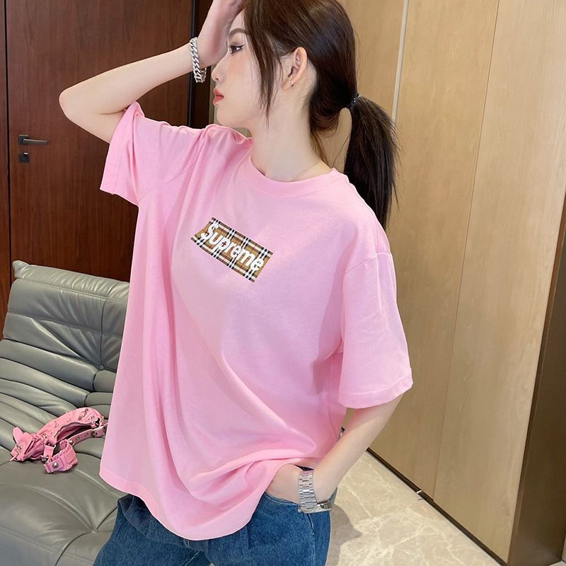 ★日本!!人気！コラボ シュプリーム × バーバリー ボックスロゴ Tシャツ 偽物 Shv94864高い品質