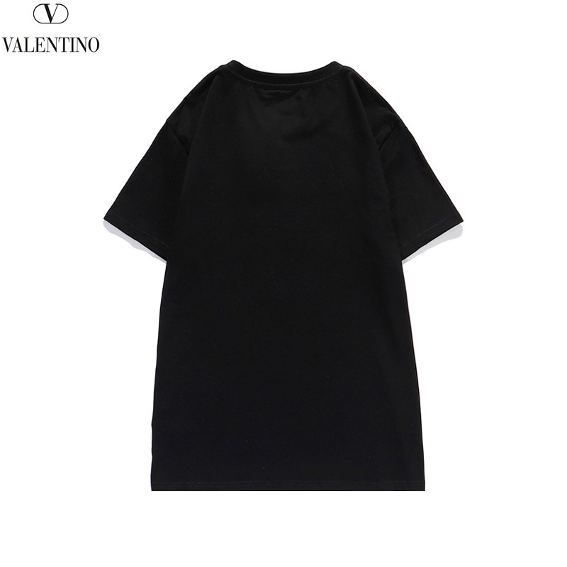 関税込ヴァレンティノ Tシャツ コピー VLTN コットンロゴ Tシャツ 2色 Vua65573高い品質