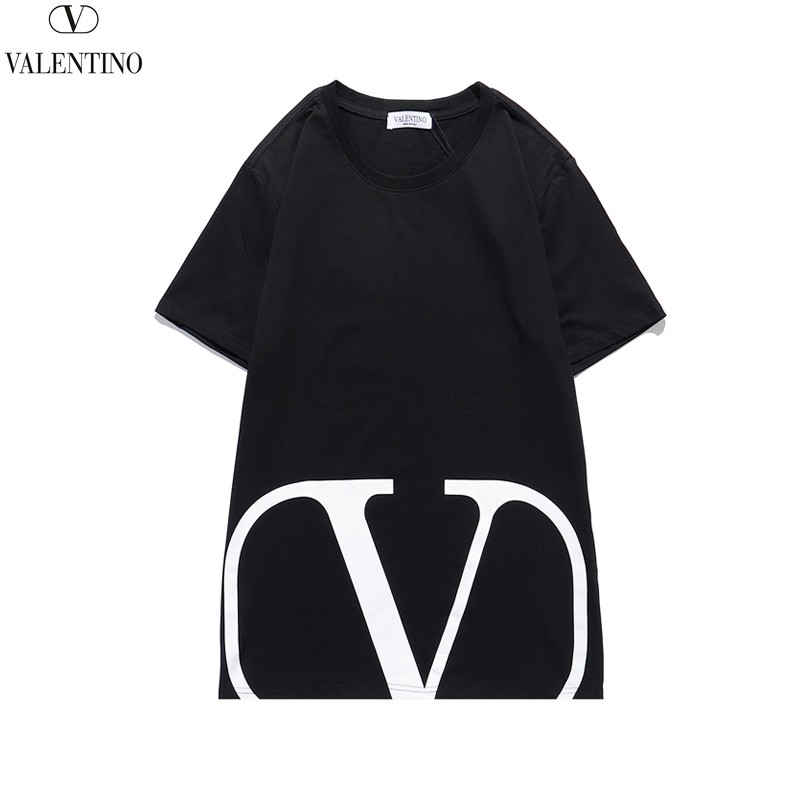 関税込ヴァレンティノ Tシャツ コピー VLTN コットンロゴ Tシャツ 2色 Vua65573人気