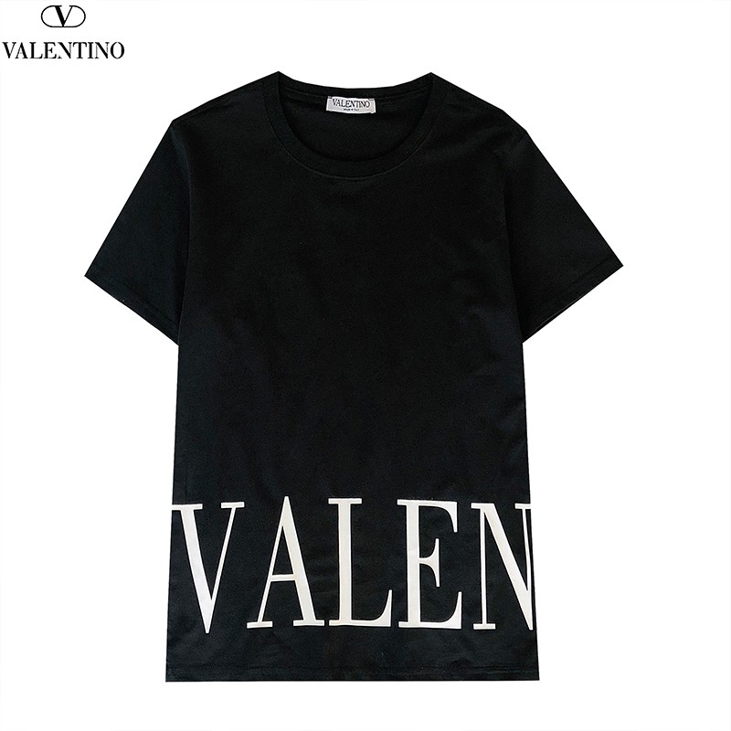 関税込 ヴァレンティノ Tシャツ 偽物 VLTN コットンロゴ Vug98960人気