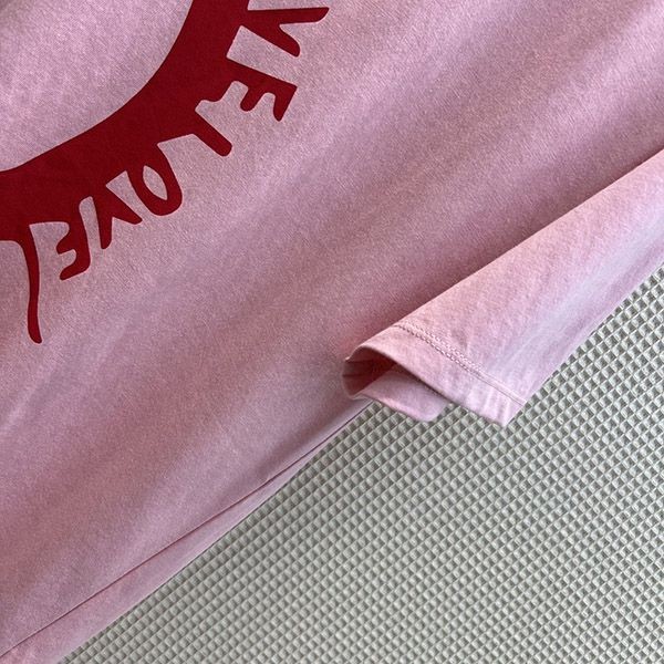 ヴァレンティノ 偽物 LOVE Vロゴ コットン 半袖 Tシャツ Vun68592高い品質