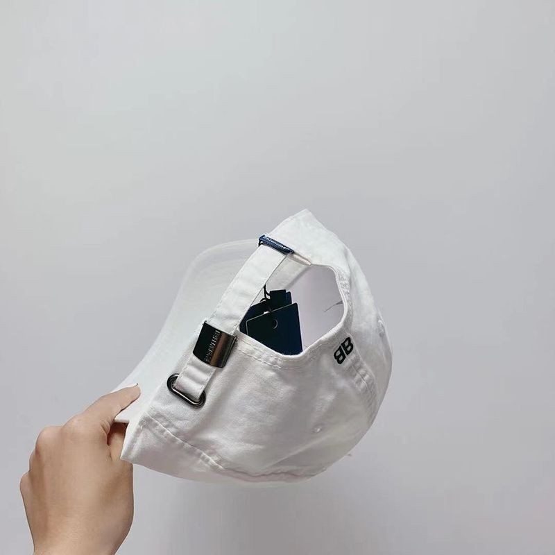 【日本未発売】バレンシアガ ロゴ刺繍 オーガニックコットンドリル製 キャップ 偽物 bab83856最高級