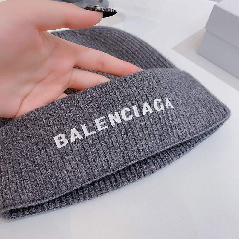 21-22AW バレンシアガ ロゴインターシャ ニット帽 ​コピー baq47796激安送料無料