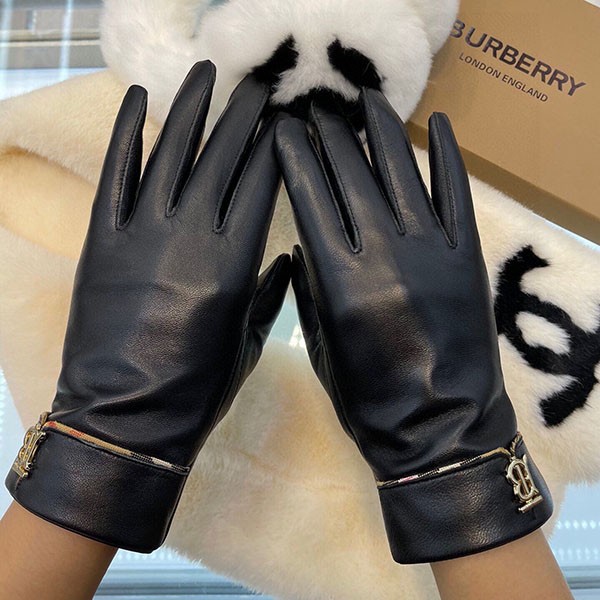 バーバリー 偽物 カシミアライニング モノグラム レザー グローブ Bar72652品質保証