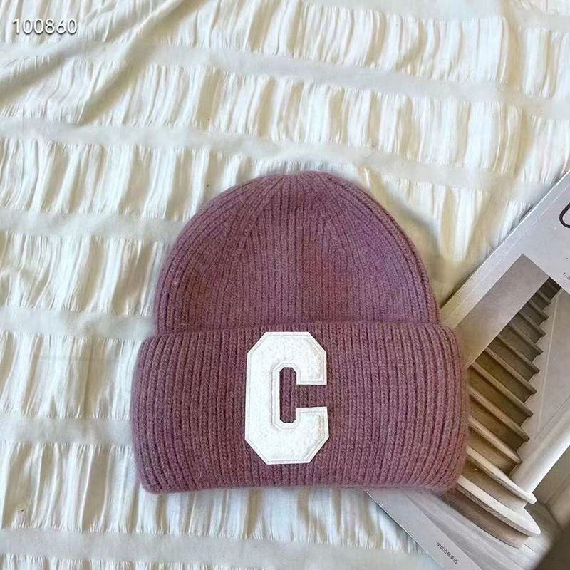 人気急上昇セリーヌ イニシャル付き カシミア ウール ビーニー 偽物 全色 Cea33971高い品質
