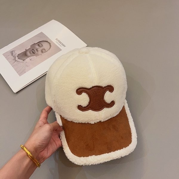 すぐ届セリーヌ 偽物 ラムズウール ベースボールキャップ Cex44227代引きを販売
