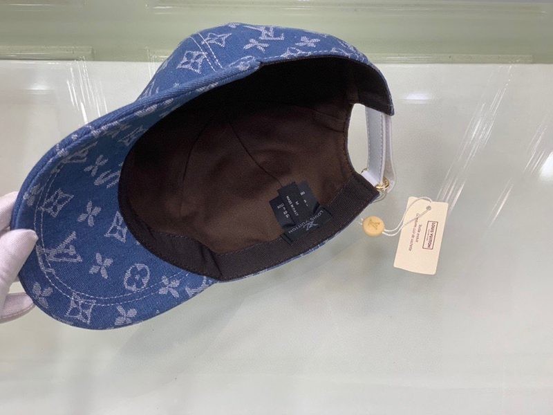希少色シュプリーム ヴィトン キャップ コピー Perforated Camp Cap navy 2色 vub13408最高級