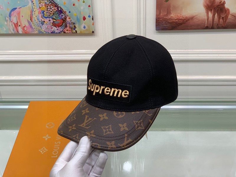 争奪戦シュプリーム ヴィトン キャップ コピー Perforated Camp Cap navy 2色 vuk83095高い品質