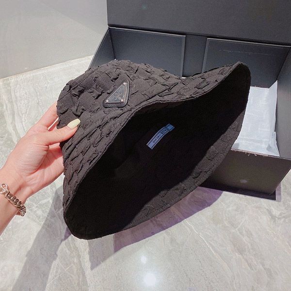 日本未入荷プラダ コピー バケットハット ブラック pun32866品質保証