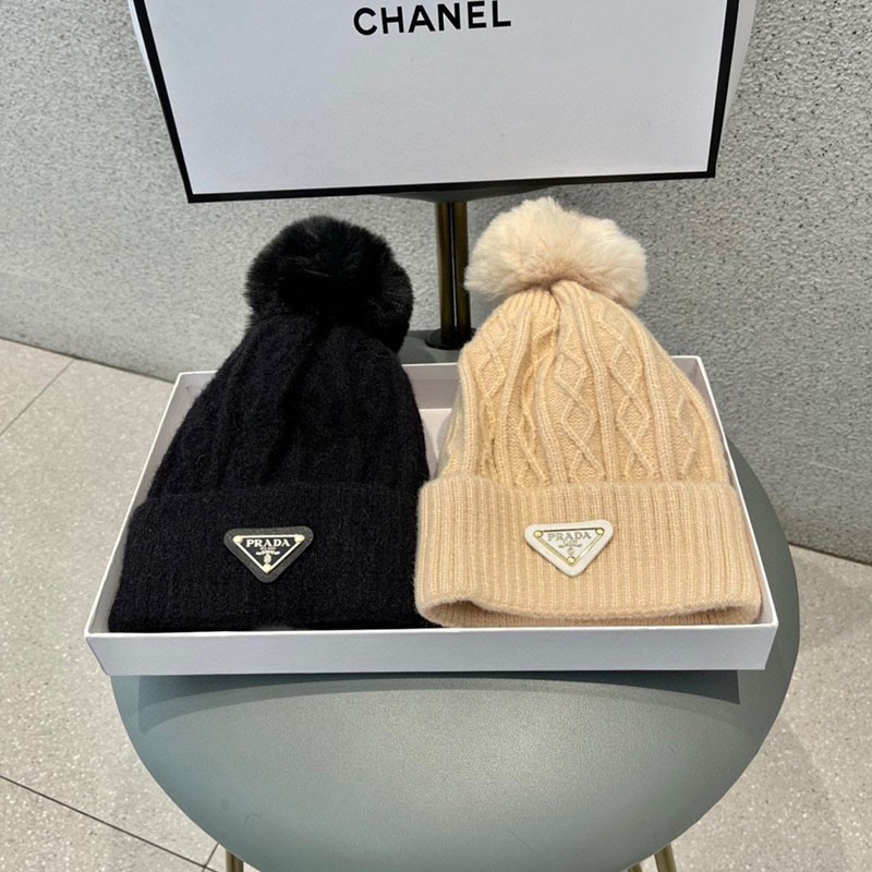 21-22AW【プラダ コピー】シンプル ウール ニット キャップ puo02494
