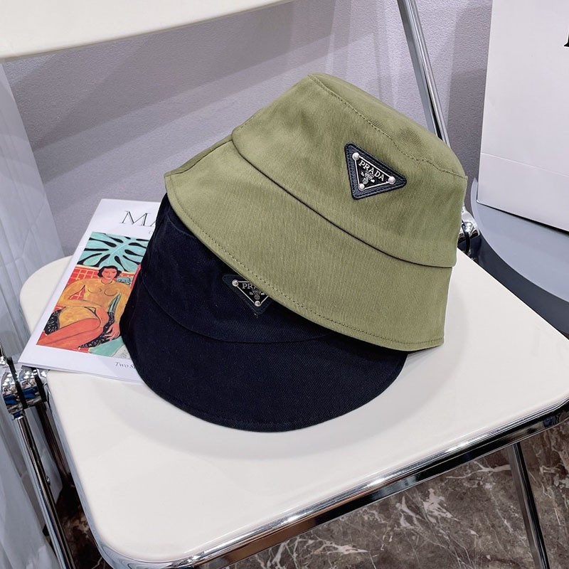 ☆超人気☆プラダ トライアングル ロゴ ナイロン バケット ハット コピー puw86437品質保証