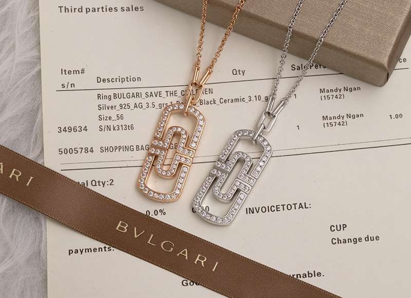 定番 可愛い ブルガリ ダイヤ ネックレス 偽物N級品  S360 Bui17374