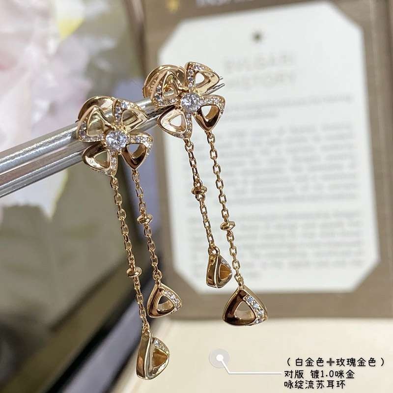 世界中で大人気♪ブルガリ 18Kイエローゴールド ダイヤ ピアス スーパーコピー早い者勝ち♡ Bui69569品質保証